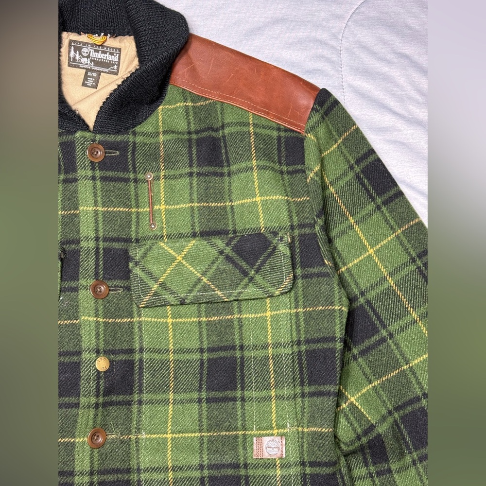 Timberland Abington Wool & Leather Jacket Limited exclusive edition Mens Sz XL - Picture 3 of 16